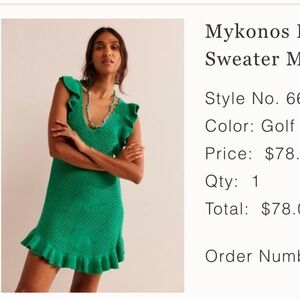 NEW never work Free People dress